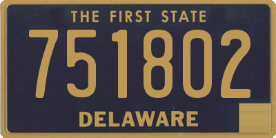 DE license plate 751802