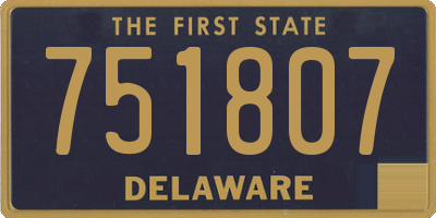 DE license plate 751807