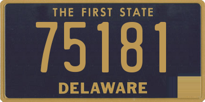 DE license plate 75181