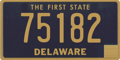 DE license plate 75182