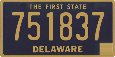 DE license plate 751837