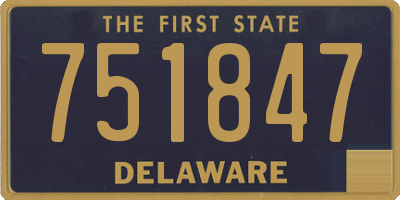 DE license plate 751847