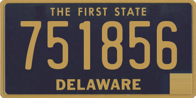 DE license plate 751856