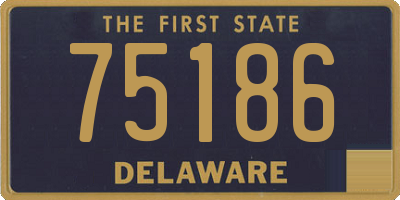 DE license plate 75186