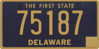 DE license plate 75187
