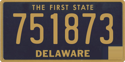 DE license plate 751873