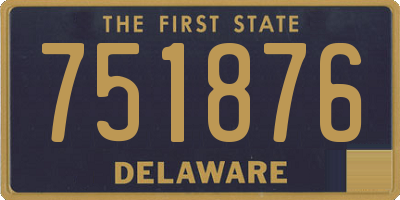 DE license plate 751876