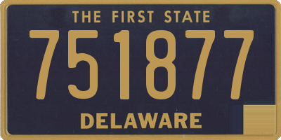 DE license plate 751877