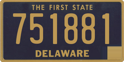 DE license plate 751881
