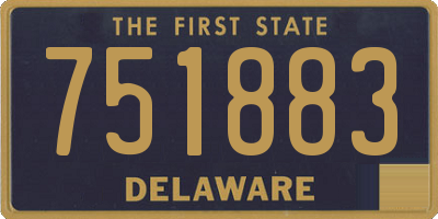 DE license plate 751883