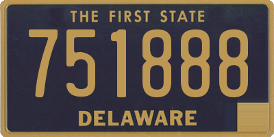 DE license plate 751888