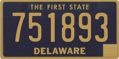 DE license plate 751893