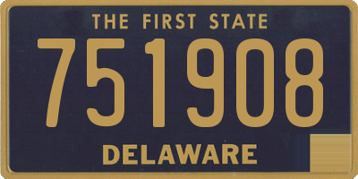 DE license plate 751908