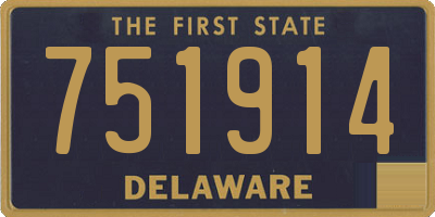 DE license plate 751914
