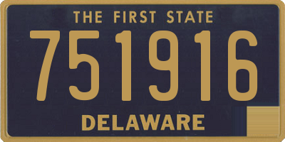 DE license plate 751916