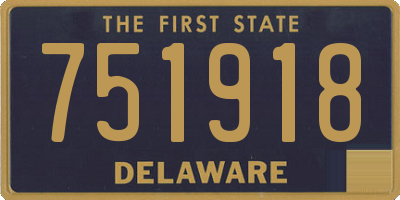 DE license plate 751918