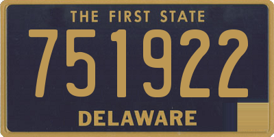 DE license plate 751922