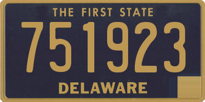 DE license plate 751923