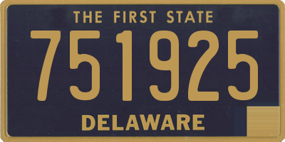 DE license plate 751925