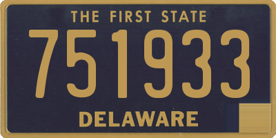 DE license plate 751933