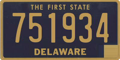 DE license plate 751934