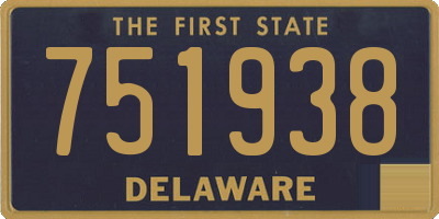DE license plate 751938