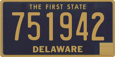 DE license plate 751942