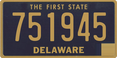 DE license plate 751945