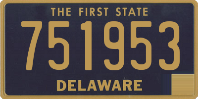 DE license plate 751953