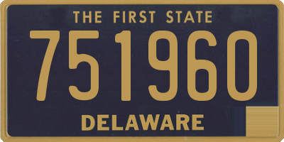 DE license plate 751960
