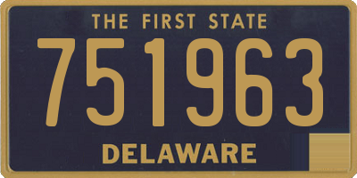 DE license plate 751963