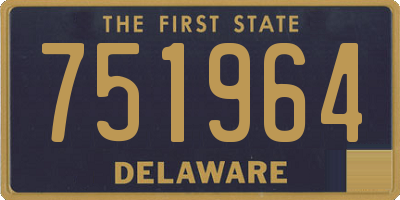 DE license plate 751964