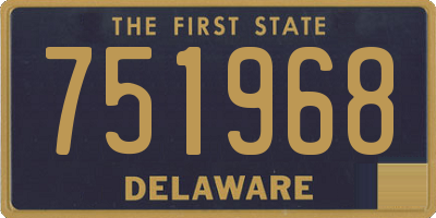 DE license plate 751968