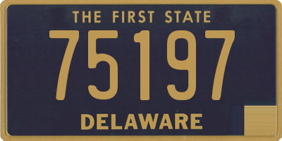 DE license plate 75197