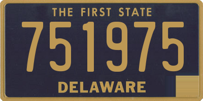 DE license plate 751975