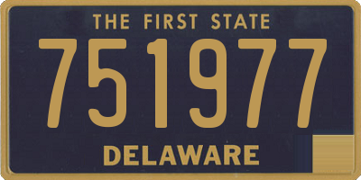 DE license plate 751977