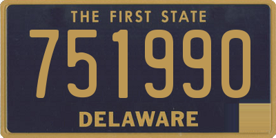 DE license plate 751990