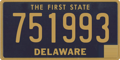 DE license plate 751993