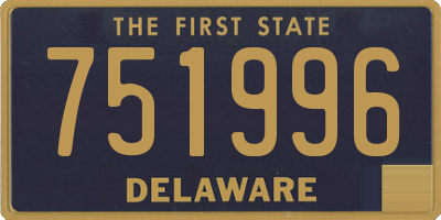 DE license plate 751996