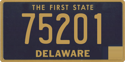 DE license plate 75201