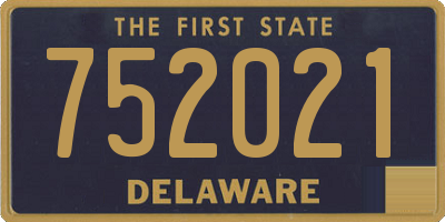 DE license plate 752021