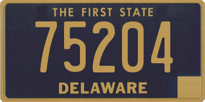 DE license plate 75204
