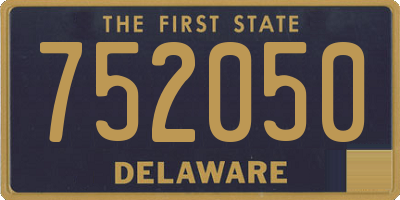 DE license plate 752050