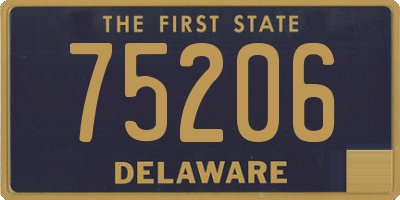 DE license plate 75206