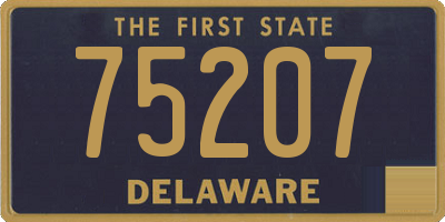 DE license plate 75207