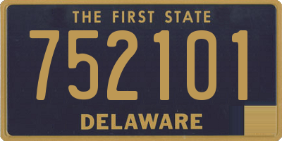 DE license plate 752101
