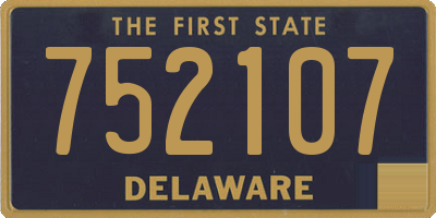DE license plate 752107