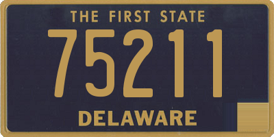 DE license plate 75211