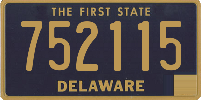 DE license plate 752115