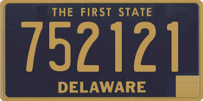 DE license plate 752121